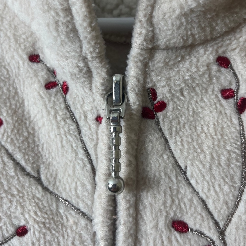 Croft & Barrow Cardinal Fleece Vest M Sherpa Neck Winter Cottagecore Gorpcore - Picture 7 of 8